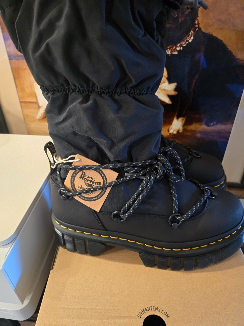 Dr. Martens Audrick Padded Hi Sz 11 Snowplow Winter Snow boot Black LACE UP NEW